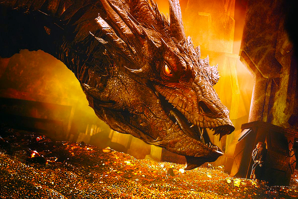 smaug hordes gold